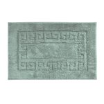 Luxury Cotton Seafoam Non-Slip Bath Mat Seafoam (Blue)