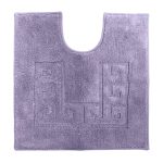 Luxury Cotton Non-Slip Lavender Pedestal Mat Lavender (Purple)