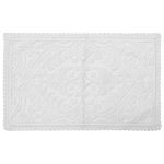 Rustic Romance White Bath Mat White