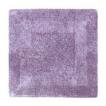 Super Soft Reversible Lavender Square Bath Mat Lavender (Purple)