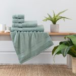 Seafoam Egyptian Cotton Towel Seafoam (Blue)