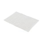 White Cable Knit Bath Mat White