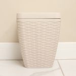 Addis Toilet Brush & Bin Set Cream