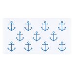 White Nautical Bath Mat White