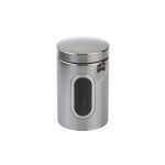 Polished Steel Storage Canister Steel
