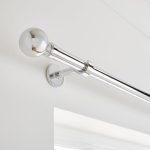 Ashton Fixed Chrome Eyelet Curtain Pole Dia. 29mm Chrome