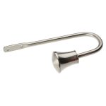 Trumpet Satin Silver Holdback Sliver