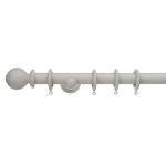 Maine Fixed Grey Curtain Pole Dia. 28mm Grey