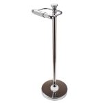 Vintage Freestanding Toilet Roll Holder Chrome