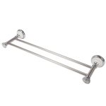 Vintage Double Towel Rail Silver