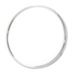 Glass Suction Mirror Silver