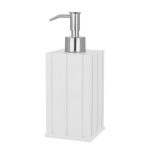 Tongue & Groove Lotion Dispenser White