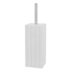 Tongue & Groove Toilet Brush Holder White