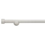 Elements Fixed Wooden Grey Eyelet Curtain Pole Dia. 28mm Grey