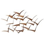 Copper Flocking Birds Wall Art Copper