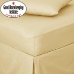 Non Iron Plain Ochre Yellow 32cm Deep Fitted Sheet Ochre