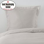 Non Iron Plain Dye Silver Continental Square Pillowcase Silver