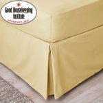 Non Iron Plain Dye Ochre Divan Trim Ochre Yellow
