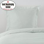 Non Iron Plain Dye Duck Egg Blue Continental Square Pillowcase Duck Egg (Blue)
