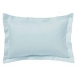 Luxury Brushed Cotton Blue Oxford Pillowcase Blue