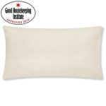 Non Iron Plain Dye Cream Large Bolster Pillowcase Cream