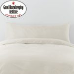 Non Iron Plain Dye Ivory Large Bolster Pillowcase Cream