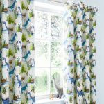 Roar! Blackout Eyelet Kids Curtains Green