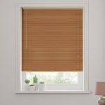Oak Wooden Venetian Blind 27mm Slats Oak (Brown)