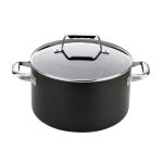 Infinity Hard Anodised 24cm Stock Pot Black
