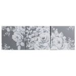Laura Grey Tryptich Canvas Grey