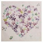 Embellished Heart Canvas White