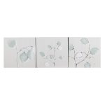 Honesty Set of 3 Canvases Grey / Green