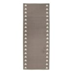 Heart Washable Runner Grey