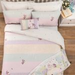 Hidcote Reversible Duvet Cover and Pillowcase Set White / Purple