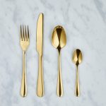 Gold 16 Piece Cutlery Set Gold