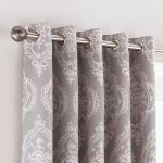 Seraphina Grey Eyelet Curtains Grey