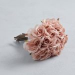 Dried Look Rose Bouquet Dusky Pink