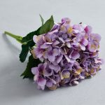 Artificial Purple Hydrangea Bush Purple