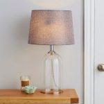 Lenny Glass Table Lamp Clear