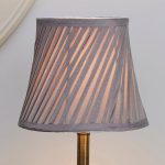 Twisted Pleat Grey Light Shade Grey