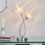 Jaimee 2 Light Chrome Table Lamp Chrome