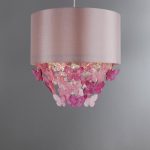 Elva Pink Butterflies Pendant Pink