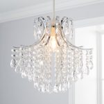 Sheridan Clear Bead Easy Fit Pendant Shade Chrome