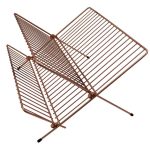 Copper Effect Wire Folding Draining Rack Copper