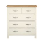 Sidmouth Cream 5 Drawer Chest Cream