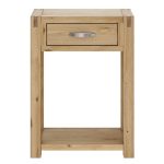 Hastings Solid Oak Telephone Table Brown