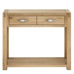 Hastings Solid Oak Console Table Brown