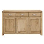 Hastings Solid Oak Large Sideboard Brown
