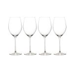 Elegance Pack of 4 White Wine Glasses White