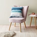 Blue Watercolour Stripe Cushion Blue